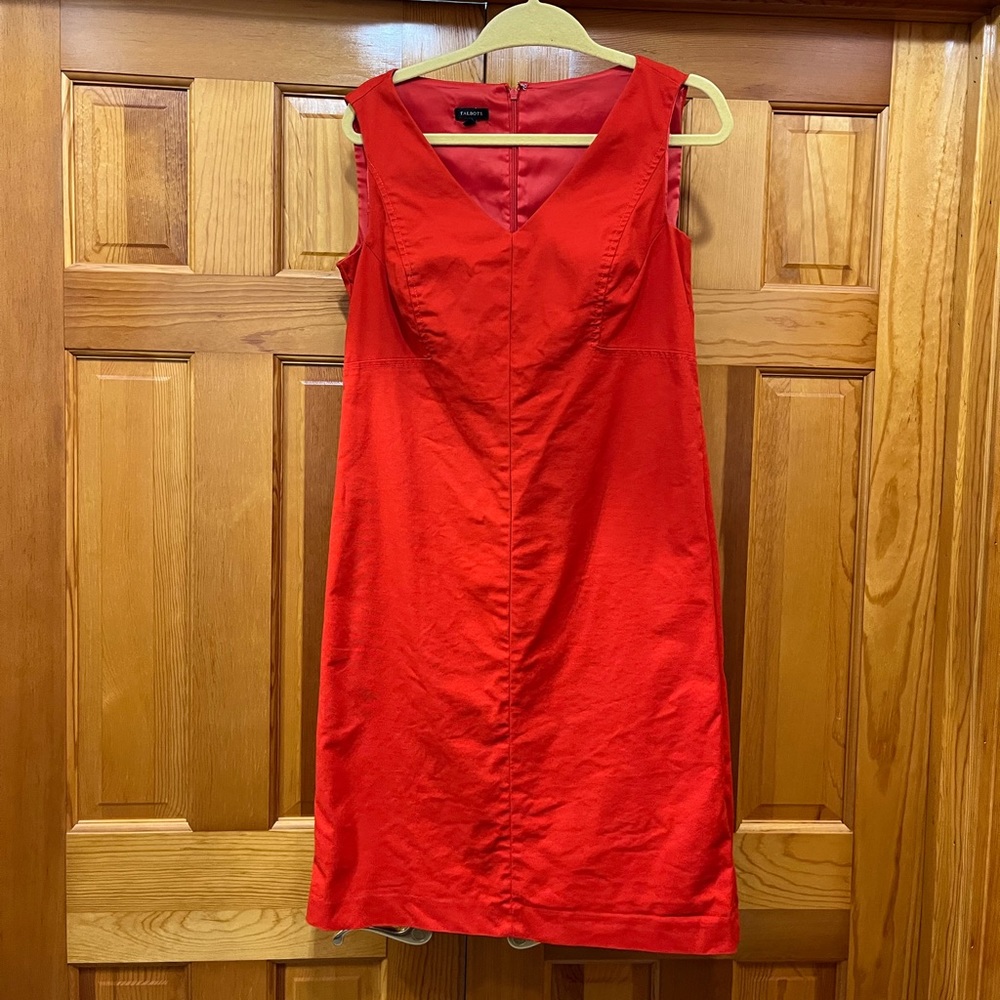 Talbot red sleeveless dress